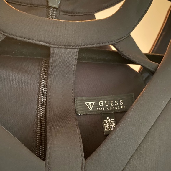 Black dress by Guess size 0, wore once, good condition. - Picture 3 of 3